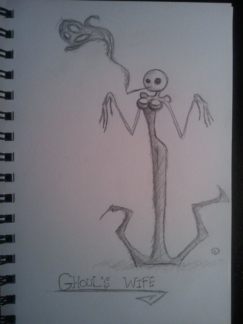 Ghouls Wife, first sketch