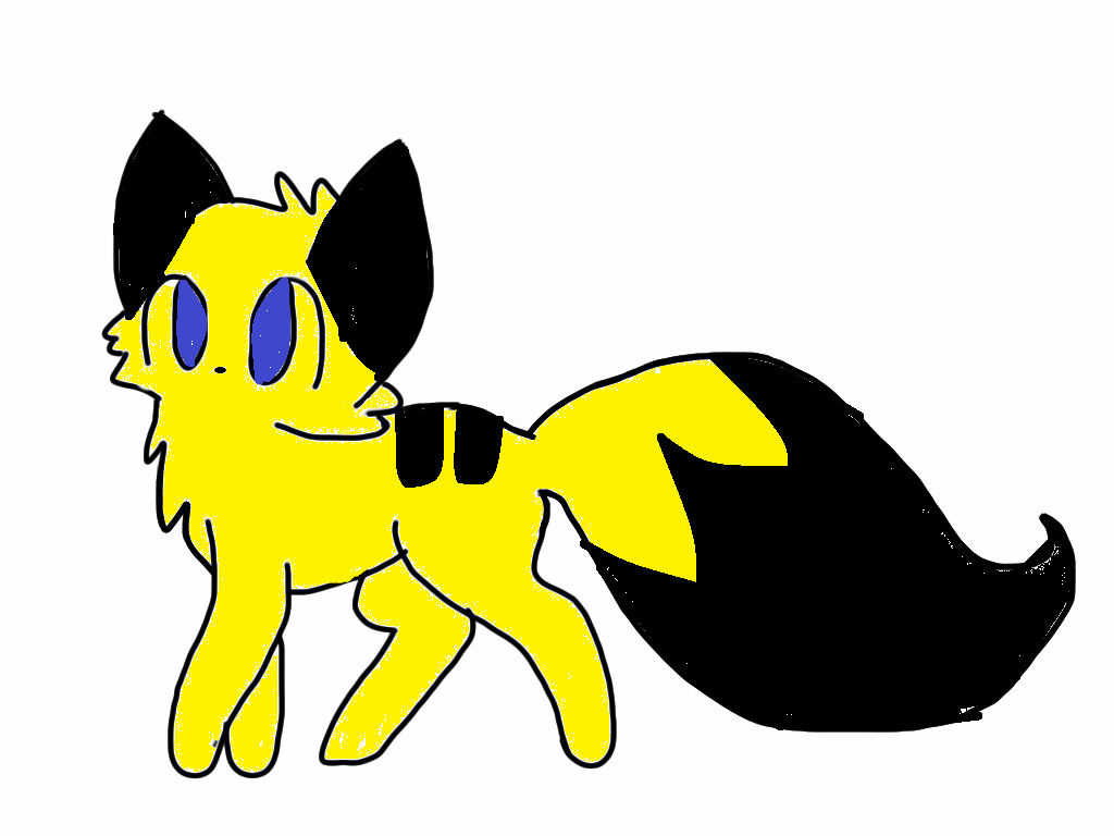 Pikachu as a cat by Kitkatlove111 on DeviantArt