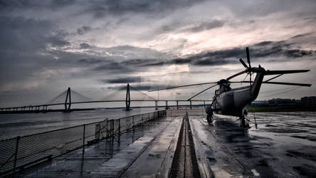 Sunset From USS Yorktown