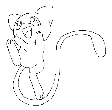 Mew Lineart2