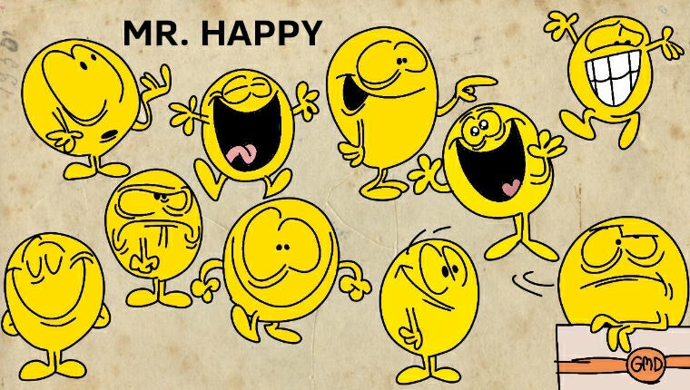 Mr. Happy Model Sheet by RetroArtist2004 on DeviantArt