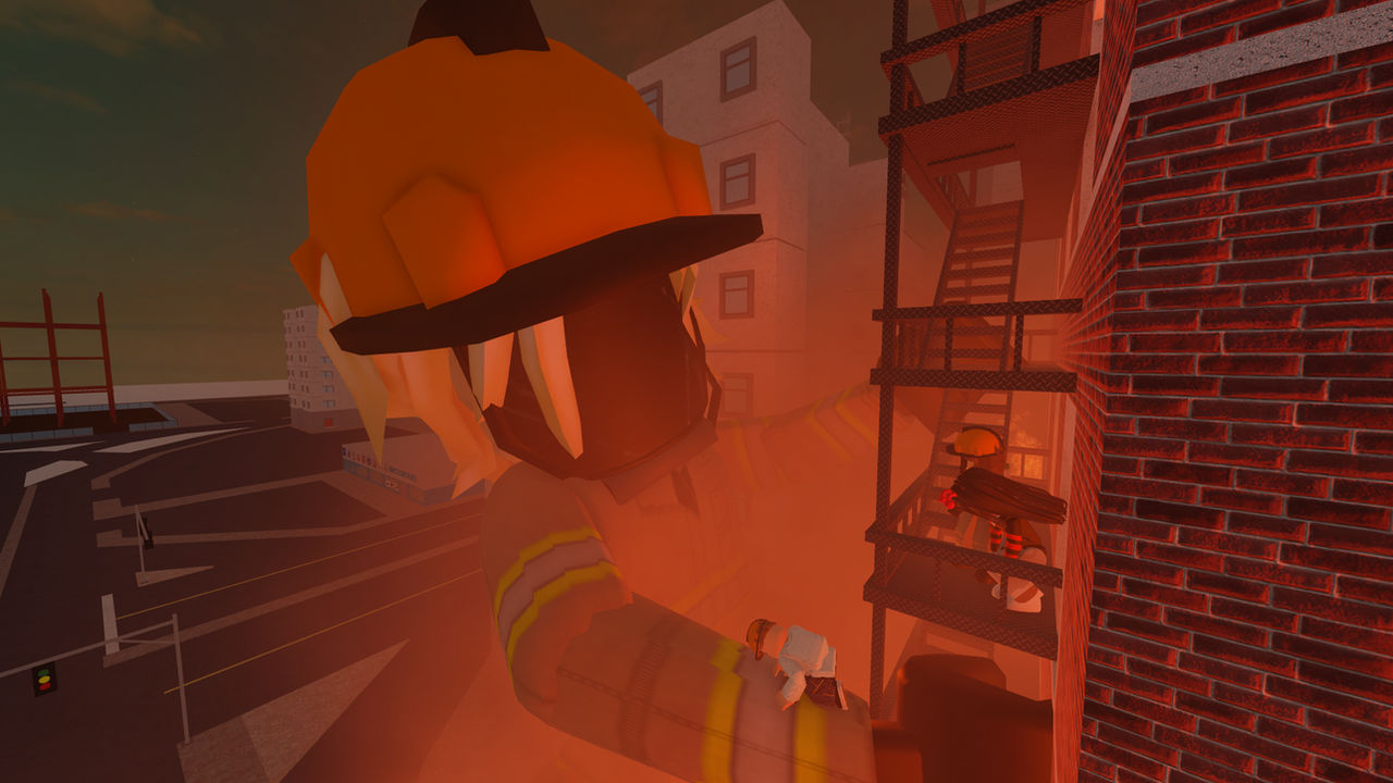 Big Fire, Bigger Firefighter by Rubi-Ai on DeviantArt