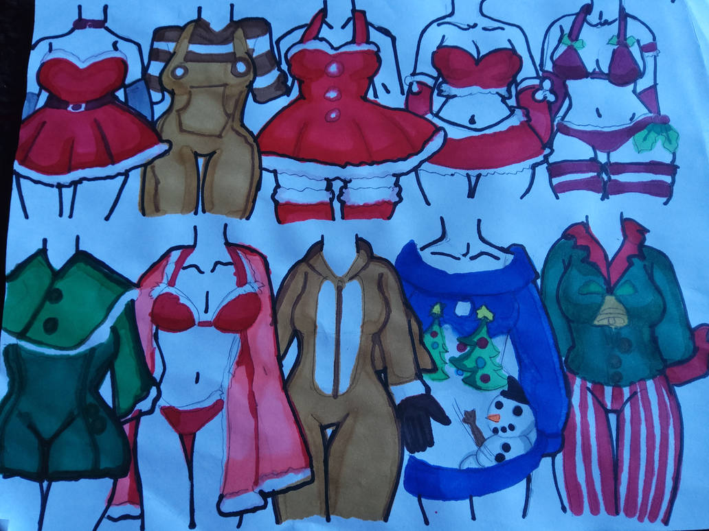 Holiday Christmas Outfits By Vanillawaffer3000 On DeviantArt holiday-christmas-outfits-by-vanillawaffer3000-on-deviantart