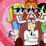 Powerpuff Girls With Proffessor Tribute Fanart