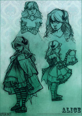 alice sketch page