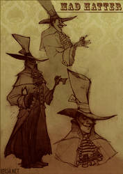 mad hatter sketch page