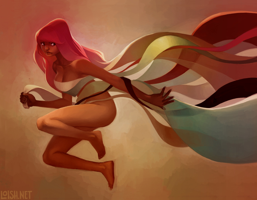 trouble letting go by loish