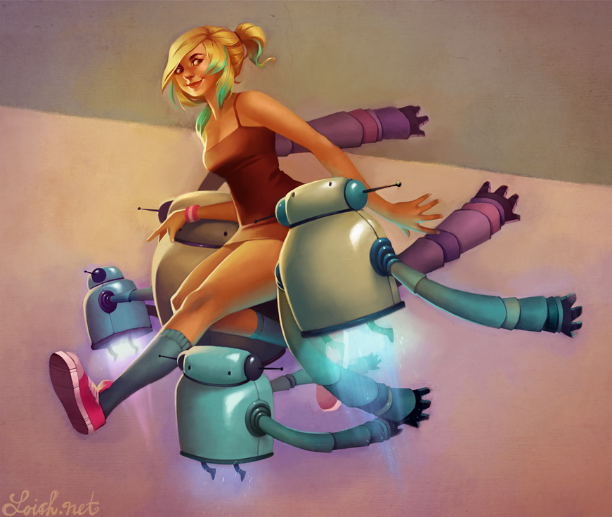 toasterbot ride by loish