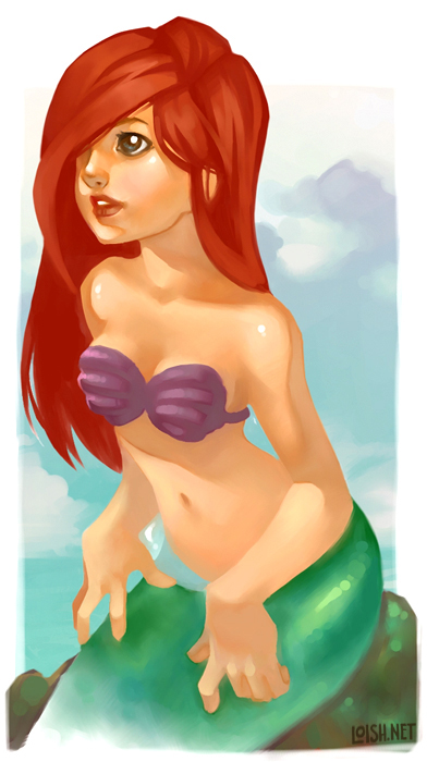 painterly ariel by loish