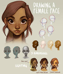 tutorial - drawing a female face