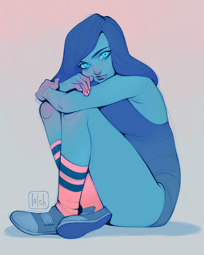 electric blue by loish