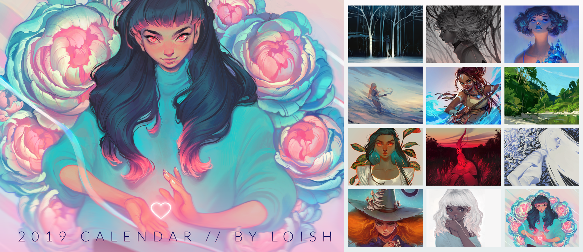 2019 calendar by loish
