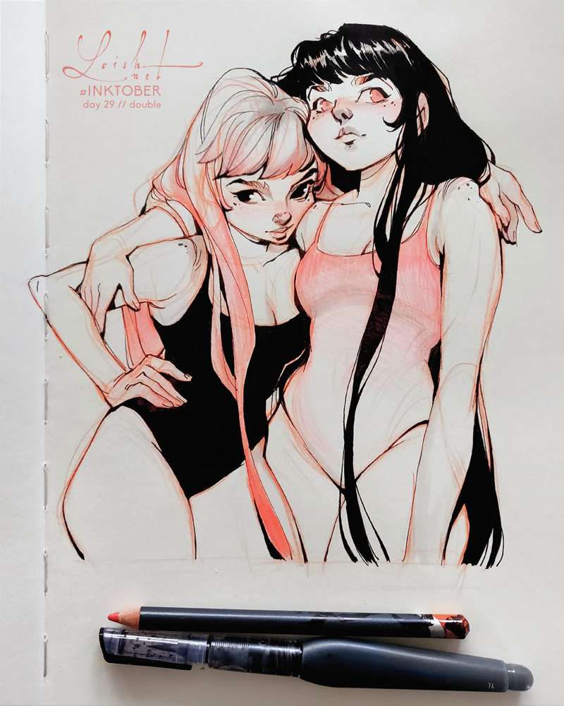 inktober 2018 - double by loish