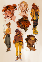 yellow sketches