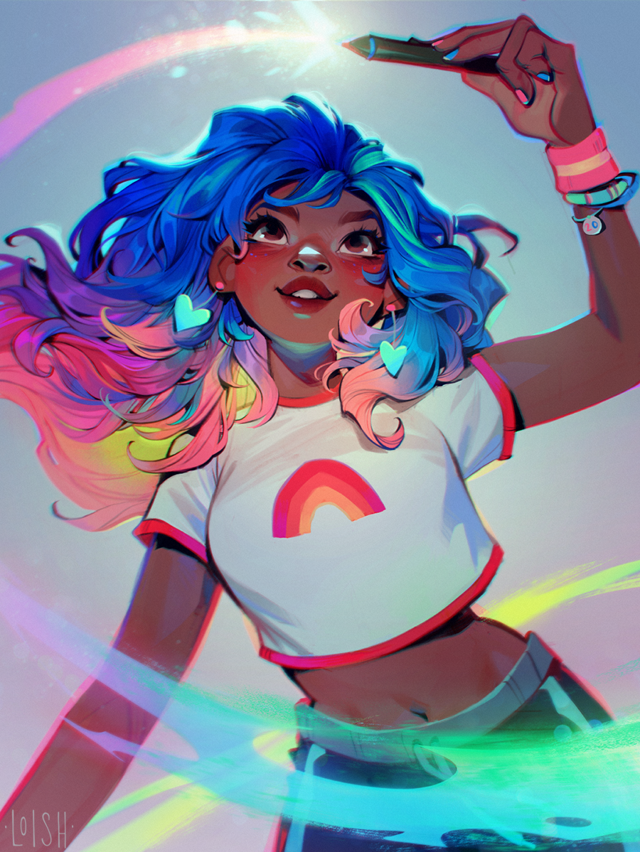 create this in your own style! by loish on DeviantArt