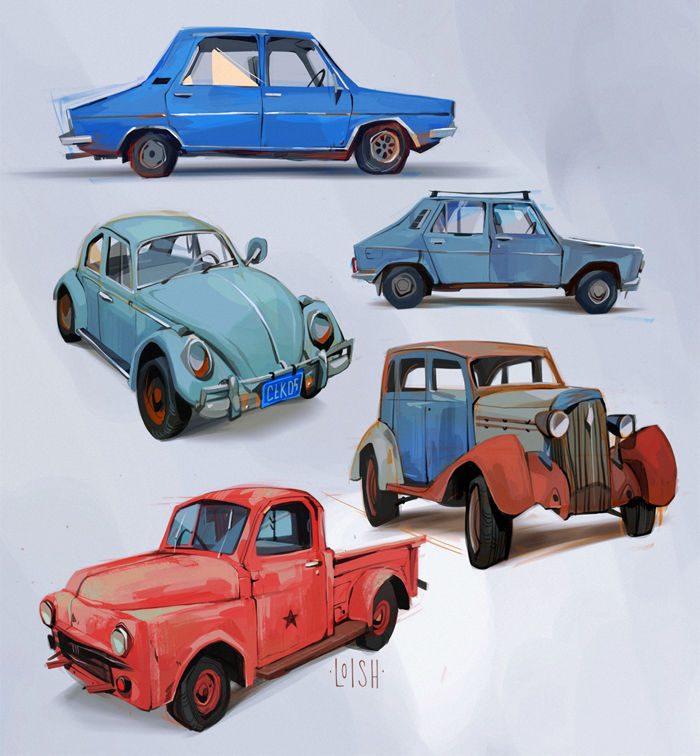cars by loish on DeviantArt