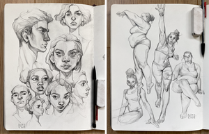 sketchbook pages