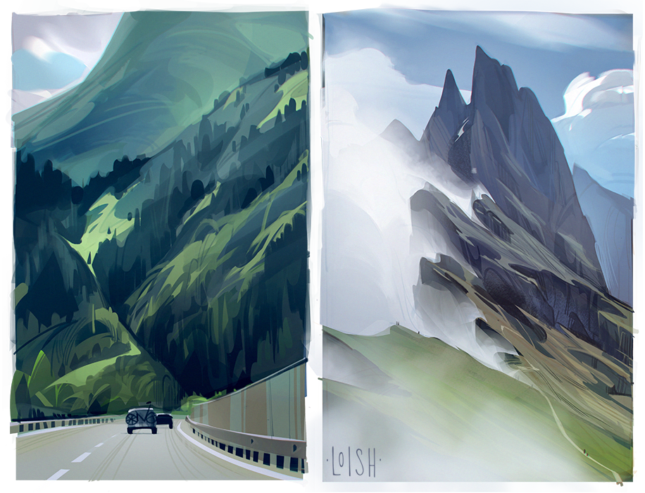 alps by loish on DeviantArt