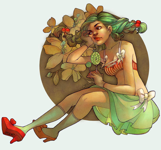 laine and flowers by loish on DeviantArt