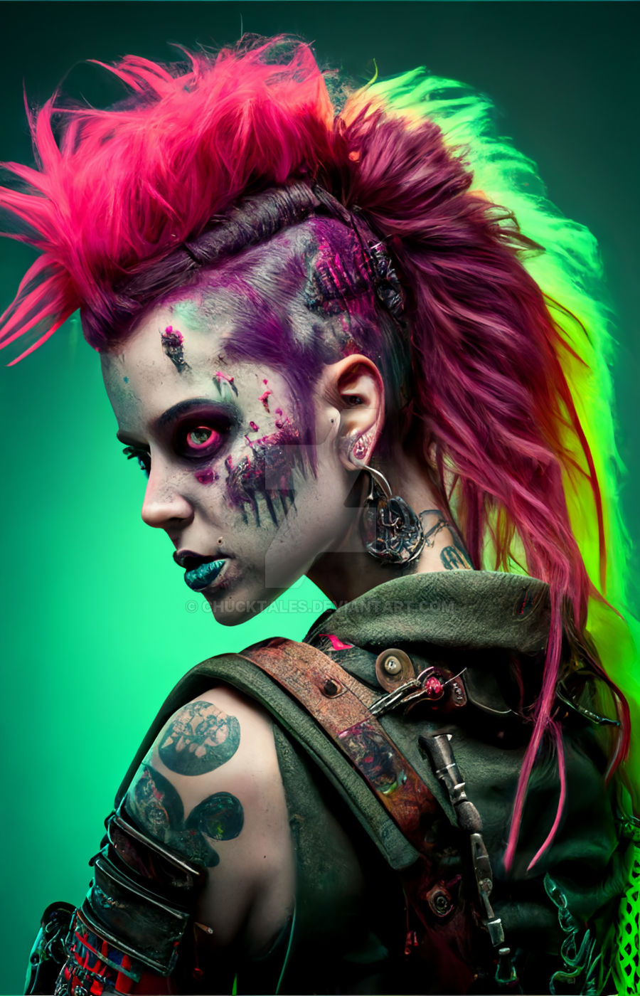 Punk Tech Deviantart Zombie punk rock! by ChuckTales on DeviantArt