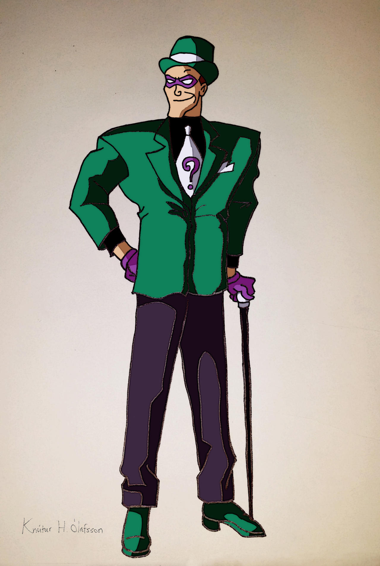 Batman: The Animated Series - The Riddler by Haukztein on DeviantArt