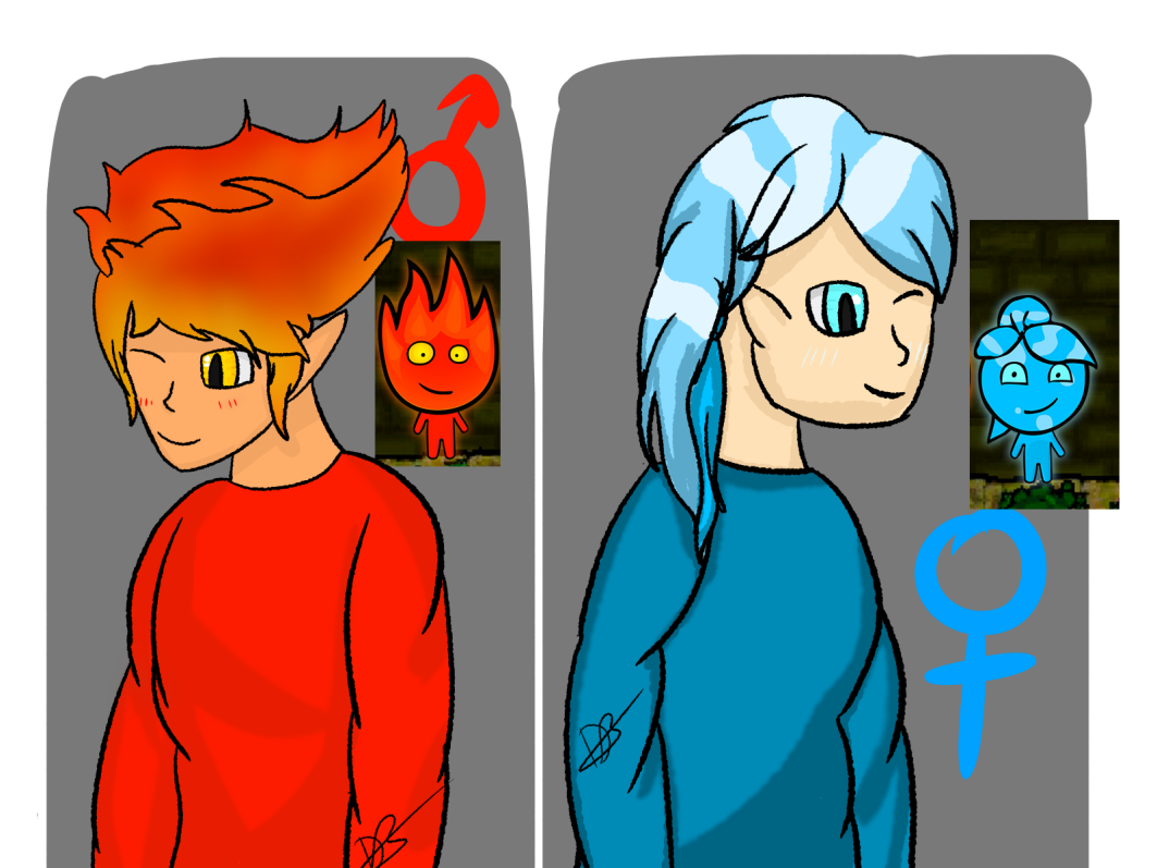 fire boy and water girl by nightcorehead on DeviantArt