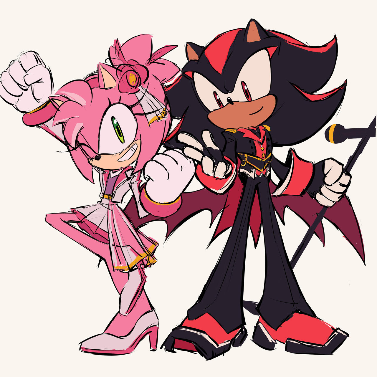 Shadow X Amy Idols by carlapereiraherrer on DeviantArt