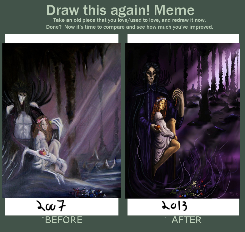 Draw this again Meme-Hades and Persephone