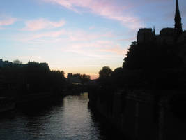 Sunset over the Seine