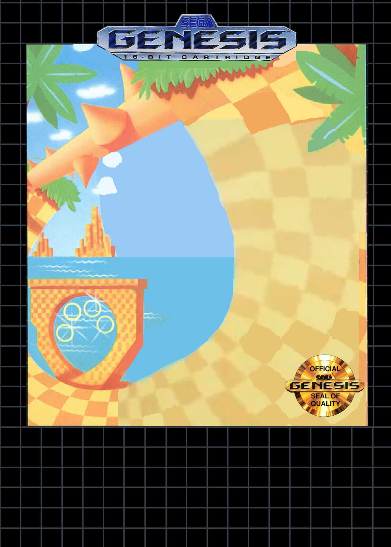 Sonic 1 box Art Template (Sega Seal) by Rose80149 on DeviantArt