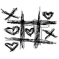 X's and O's Scribble