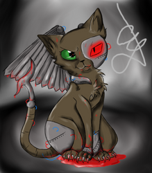 Robot cat  by xXMarijuanaXx