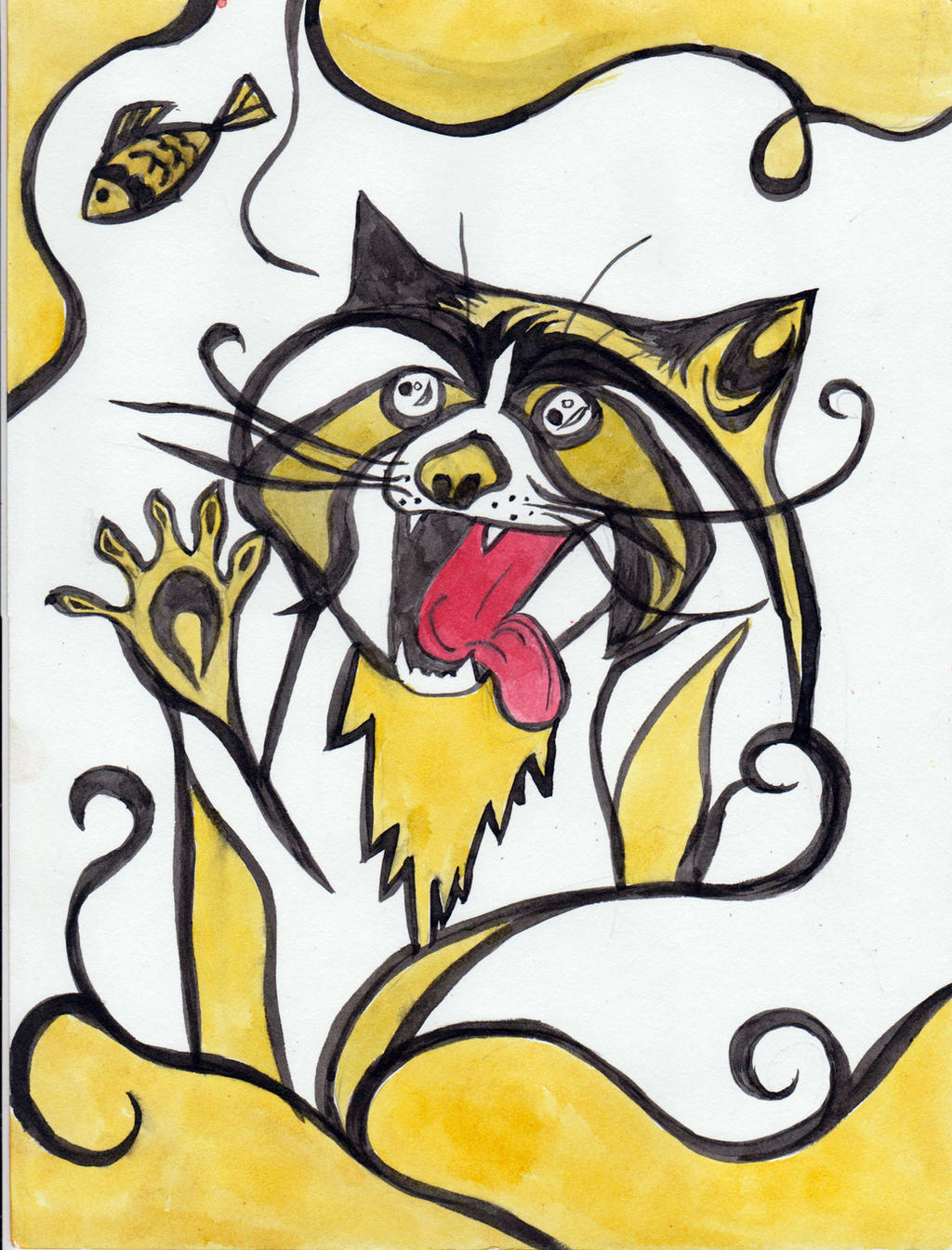 Coy Racoon Raccoon. by AlindusRaccoon on DeviantArt
