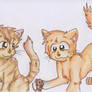 Squirrelpaw and Leafpaw