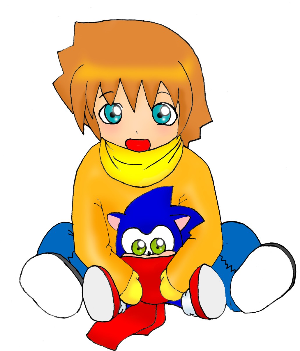 lil chris and a baby sonic