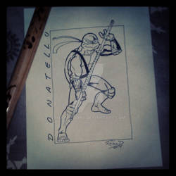 Donatello (inked over pencil)