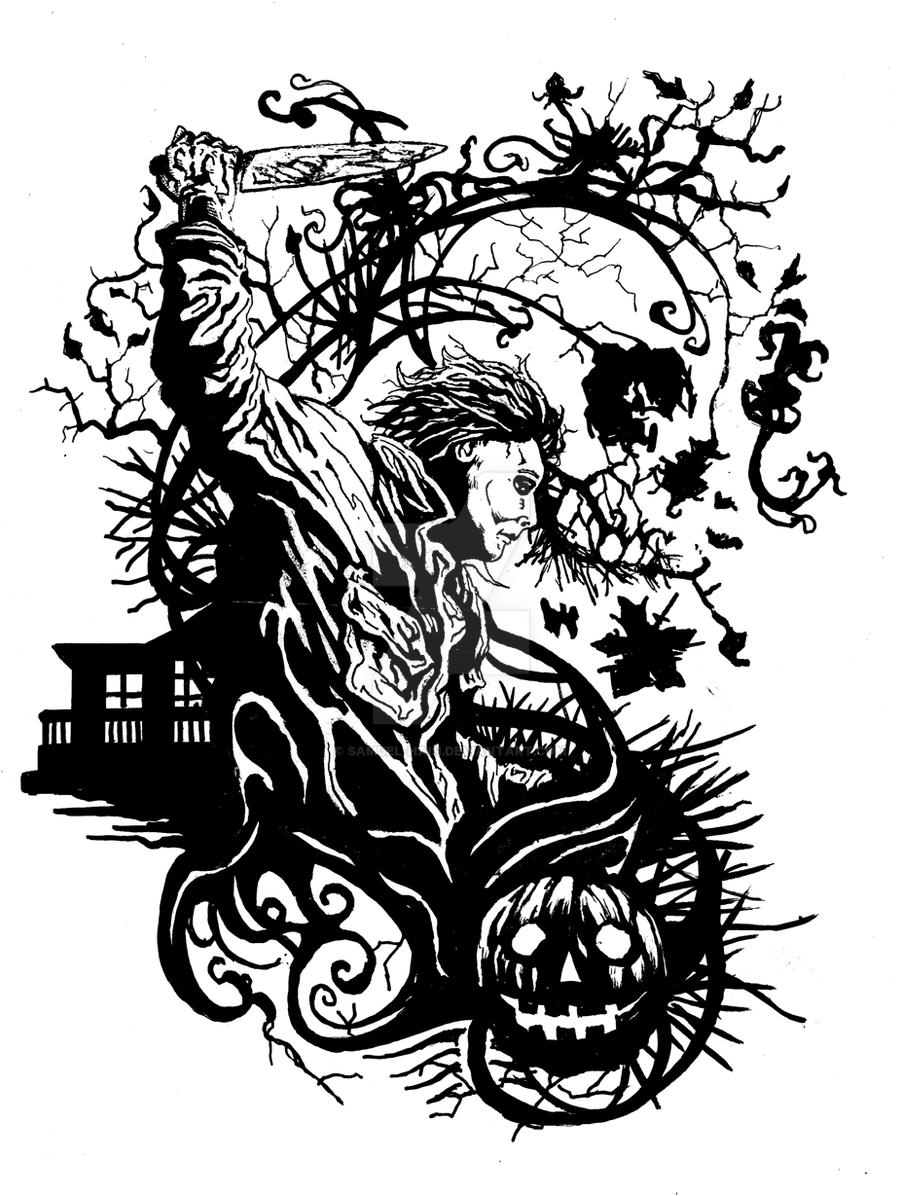 Michael Myers Tattoo design by SamuelHain on DeviantArt