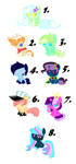Adopts- Cute Things pack- (1/8 left) by Mad-N-Monstrous
