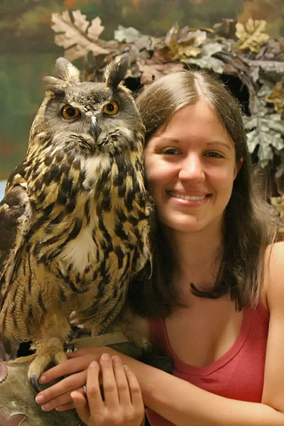 Sheba The Eagle Owl and I