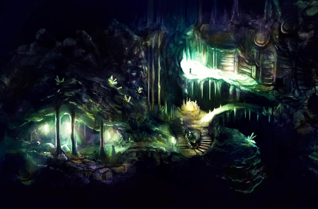 Cave Entrance Concept - A Girl's Treasure Project by LeoDeMoura