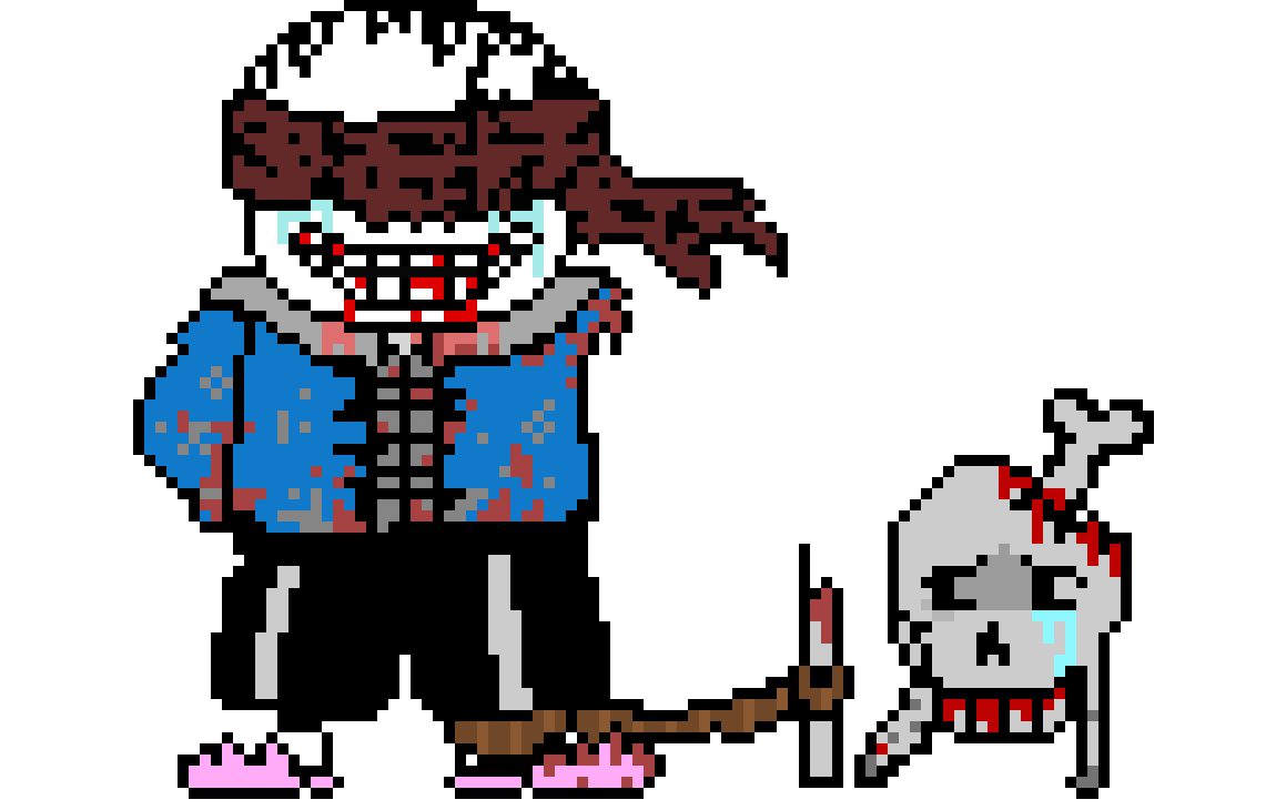 Insanity! Sans - battle Sprite - v1 by daunderspriter on DeviantArt