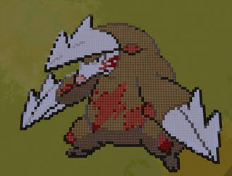 Minecraft Pixel Art: Excadrill