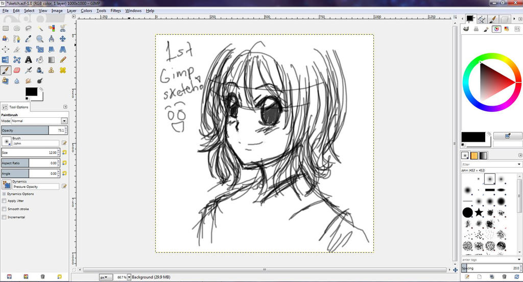 1st Gimp sketch!!!! by CyanideChocolates on DeviantArt