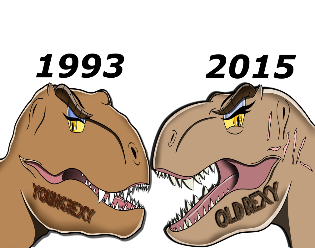 Rexy through the years by SpinosKingdom875 on DeviantArt