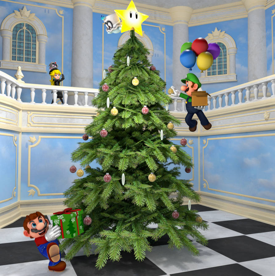 Decorating the Tree. by SpinosKingdom875 on DeviantArt