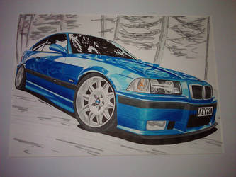 Blue BMW M3