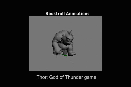 Rocktroll animations from Thor: God of Thunder gam