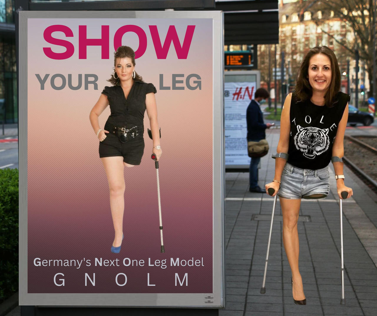 One leg advertising by Ippldatsch on DeviantArt