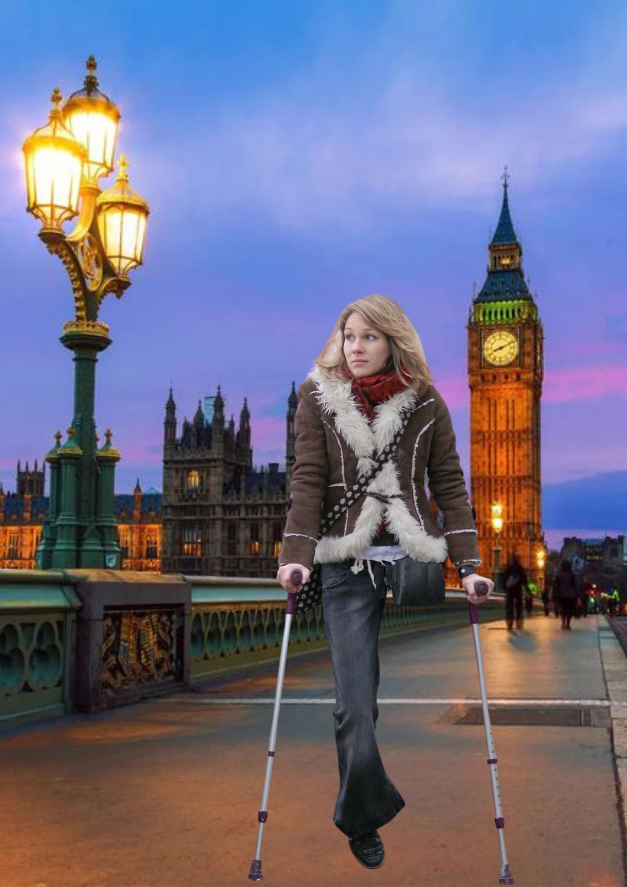 One leg in London by Ippldatsch on DeviantArt