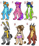 Anthro Adopts - Reduced Price! by 207-Designs